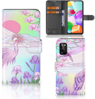 B2Ctelecom Wallet Bookcase Samsung Galaxy A41 Telefoonhoesje Vogel