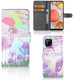 B2Ctelecom Wallet Bookcase Samsung Galaxy A42 5G Telefoonhoesje Vogel