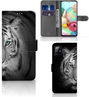 B2Ctelecom Wallet Bookcase Samsung Galaxy A71 Hoesje Tijger