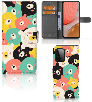 B2Ctelecom Wallet Bookcase Samsung Galaxy A72 Telefoonhoesje Bears