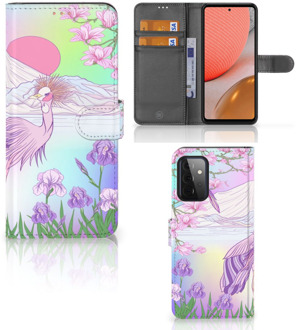 B2Ctelecom Wallet Bookcase Samsung Galaxy A72 Telefoonhoesje Vogel