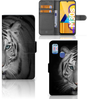 B2Ctelecom Wallet Bookcase Samsung Galaxy M21 Hoesje Tijger