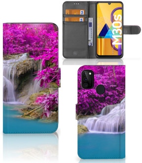 B2Ctelecom Wallet Bookcase Samsung Galaxy M21 Telefoonhoesje Waterval