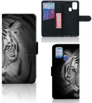 B2Ctelecom Wallet Bookcase Samsung Galaxy M31 Hoesje Tijger