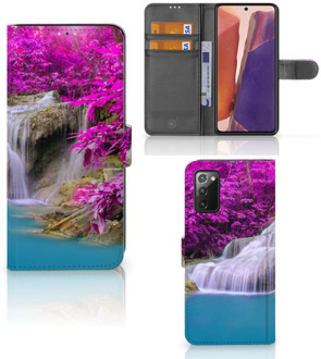 B2Ctelecom Wallet Bookcase Samsung Galaxy Note 20 Telefoonhoesje Waterval