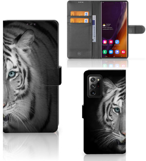 B2Ctelecom Wallet Bookcase Samsung Galaxy Note20 Ultra Hoesje Tijger