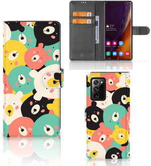 B2Ctelecom Wallet Bookcase Samsung Galaxy Note20 Ultra Telefoonhoesje Bears