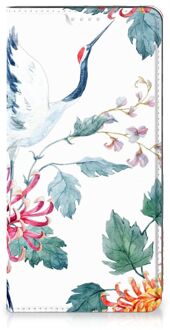 B2Ctelecom Wallet Bookcase Samsung Galaxy S20 FE Telefoonhoesje Bird Flowers