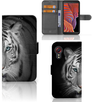 B2Ctelecom Wallet Bookcase Samsung Galaxy Xcover 5 Hoesje Tijger