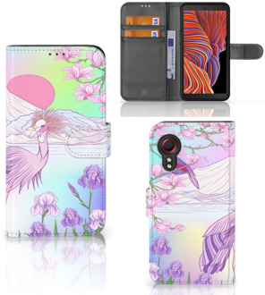 B2Ctelecom Wallet Bookcase Samsung Galaxy Xcover 5 Telefoonhoesje Vogel