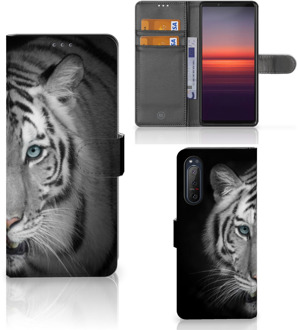 B2Ctelecom Wallet Bookcase Sony Xperia 5II Hoesje Tijger