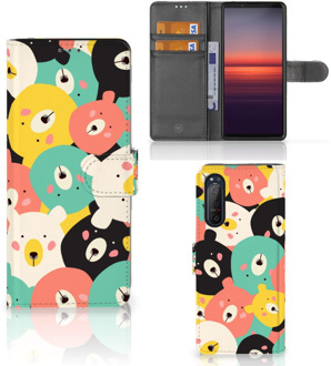 B2Ctelecom Wallet Bookcase Sony Xperia 5II Telefoonhoesje Bears