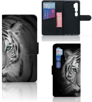 B2Ctelecom Wallet Bookcase Xiaomi Mi Note 10 Pro Hoesje Tijger