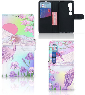 B2Ctelecom Wallet Bookcase Xiaomi Mi Note 10 Pro Telefoonhoesje Vogel