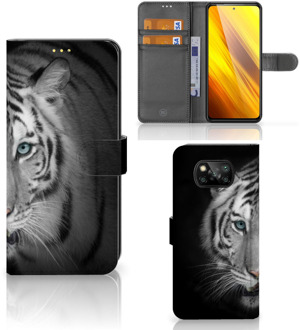 B2Ctelecom Wallet Bookcase Xiaomi Poco X3 Hoesje Tijger