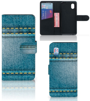 B2Ctelecom Wallet Case Alcatel 1B (2020) Telefoon Hoesje Jeans