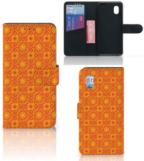 B2Ctelecom Wallet Case Alcatel 1B (2020) Telefoonhoesje Batik Orange