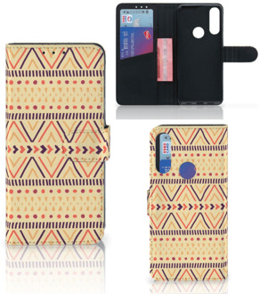 B2Ctelecom Wallet Case Alcatel 1S 2020 GSM Hoesje Aztec Yellow