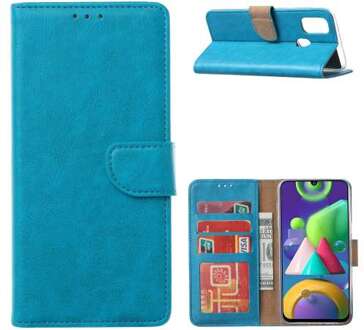 B2Ctelecom Wallet Case Galaxy A41 Turquoise met Pasjeshouder