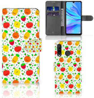 B2Ctelecom Wallet Case Huawei P30 Lite Design Fruits