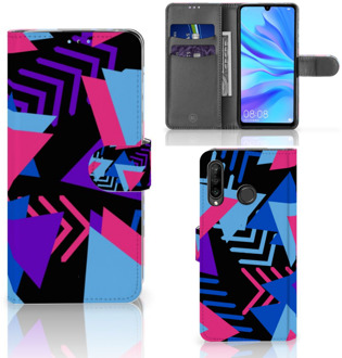 B2Ctelecom Wallet Case Huawei P30 Lite Design Funky Triangle