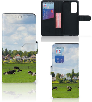 B2Ctelecom Wallet Case Huawei P40 Pro Smartphone Hoesje Hollandse Koeien