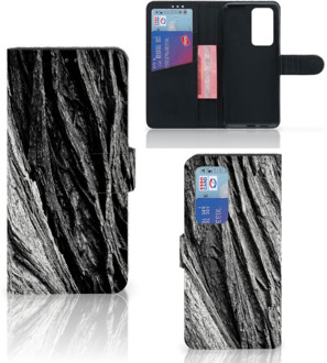 B2Ctelecom Wallet Case Huawei P40 Pro Smartphone Hoesje Valentijn Cadeautje Man Boomschors