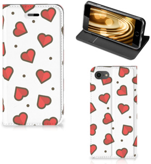 B2Ctelecom Wallet Case iPhone SE (2020) | 7/8 Hoesje Hearts