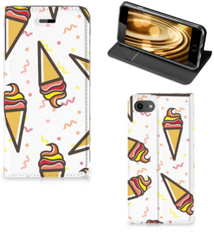 B2Ctelecom Wallet Case iPhone SE (2020) | 7/8 Hoesje Icecream