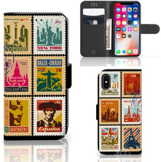 B2Ctelecom Wallet Case iPhone Xs | X Postzegels