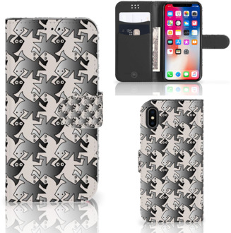 B2Ctelecom Wallet Case iPhone Xs | X Salamander Grey