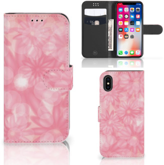 B2Ctelecom Wallet Case iPhone Xs | X Spring Flowers