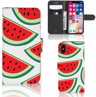 B2Ctelecom Wallet Case iPhone Xs | X Watermelons