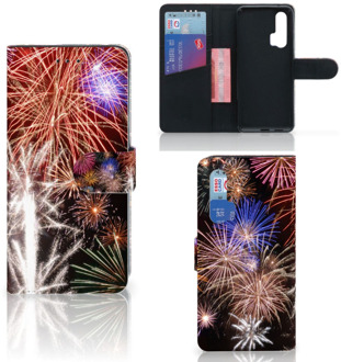 B2Ctelecom Wallet Case met Pasjes Honor 20 Pro Vuurwerk