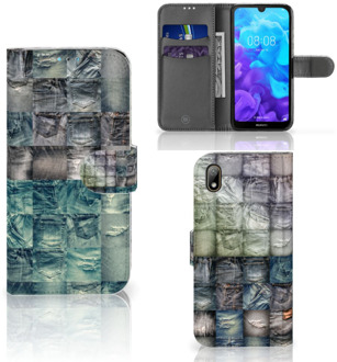 B2Ctelecom Wallet Case met Pasjes Huawei Y5 (2019) Spijkerbroeken