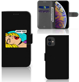 B2Ctelecom Wallet Case met Pasjes iPhone 11 Popart Oh Yes