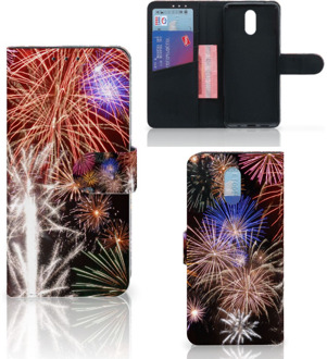 B2Ctelecom Wallet Case met Pasjes Nokia 2.3 Vuurwerk