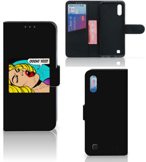 B2Ctelecom Wallet Case met Pasjes Samsung Galaxy M10 Popart Oh Yes