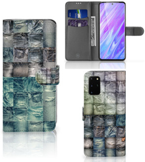 B2Ctelecom Wallet Case met Pasjes Samsung Galaxy S20 Plus Spijkerbroeken