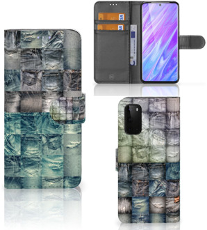 B2Ctelecom Wallet Case met Pasjes Samsung Galaxy S20 Spijkerbroeken