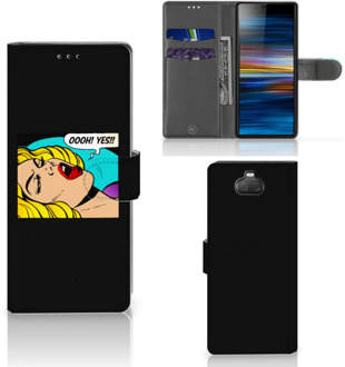 B2Ctelecom Wallet Case met Pasjes Sony Xperia 10 Popart Oh Yes