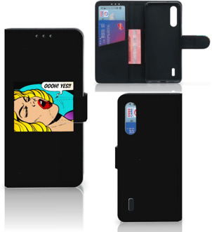 B2Ctelecom Wallet Case met Pasjes Xiaomi Mi 9 Lite Popart Oh Yes