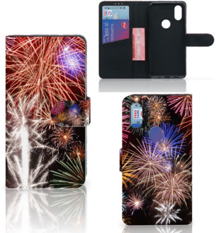 B2Ctelecom Wallet Case met Pasjes Xiaomi Mi Mix 2s Vuurwerk