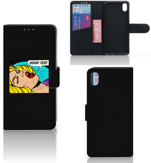 B2Ctelecom Wallet Case met Pasjes Xiaomi Redmi 7A Popart Oh Yes