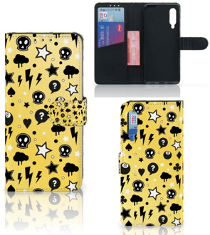 B2Ctelecom Wallet Case met Pasjeshouder Xiaomi Mi 9 Hoesje Punk Yellow