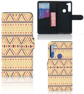 B2Ctelecom Wallet Case Motorola G8 Power GSM Hoesje Aztec Yellow