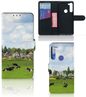 B2Ctelecom Wallet Case Motorola G8 Power Smartphone Hoesje Hollandse Koeien