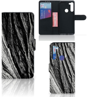 B2Ctelecom Wallet Case Motorola G8 Power Smartphone Hoesje Valentijn Cadeautje Man Boomschors