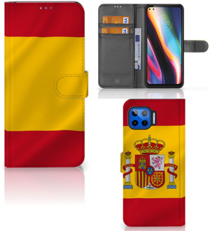 B2Ctelecom Wallet Case Motorola Moto G 5G Plus Smartphone Hoesje Spanje