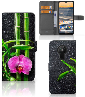 B2Ctelecom Wallet Case Nokia 5.3 Hoesje Orchidee